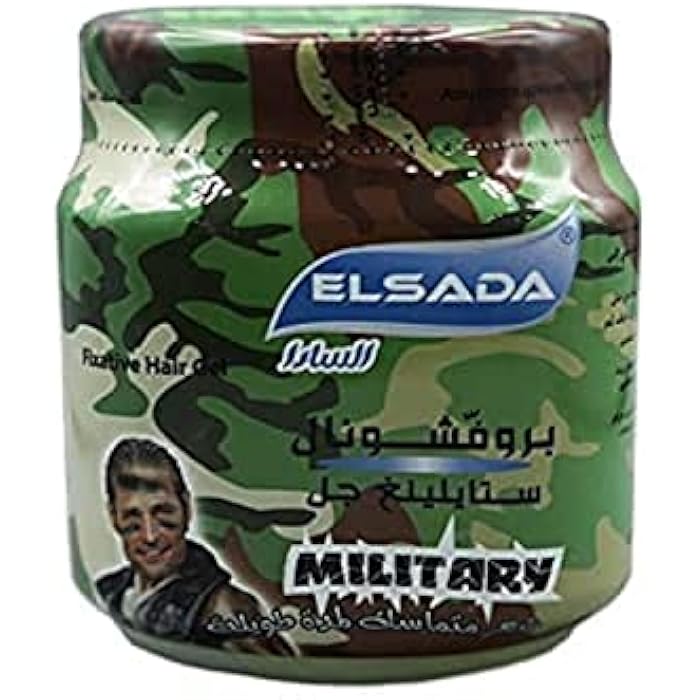 Elsada Professional Styling Hair Gel, Military, 1000 ml - Image 1